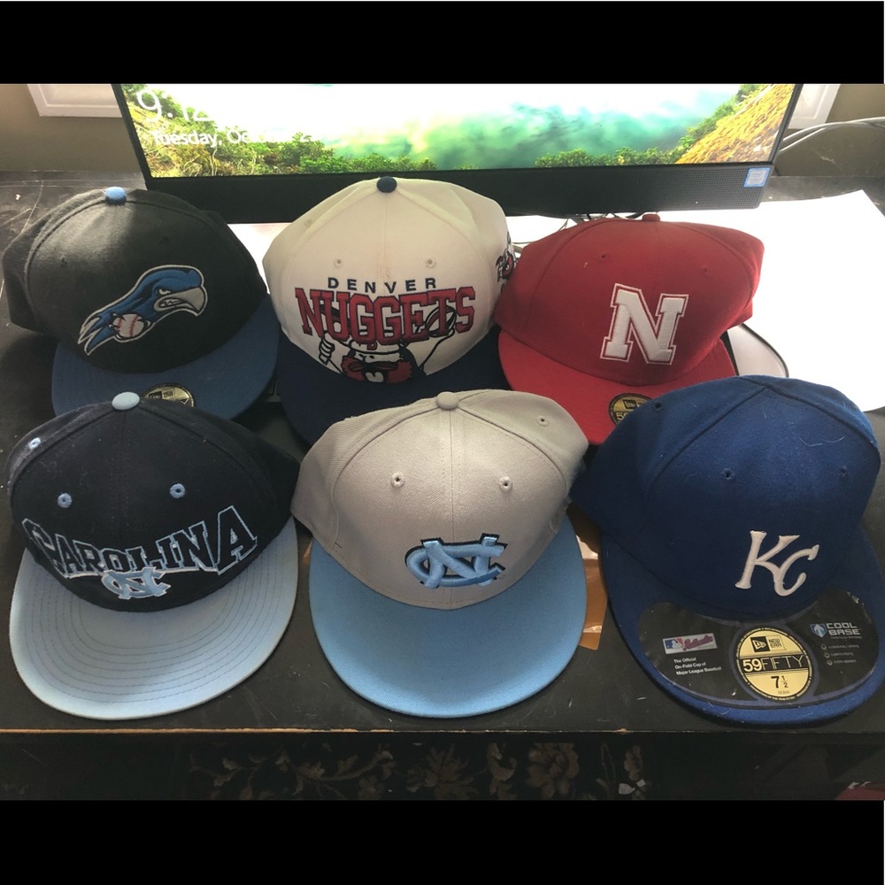 Fitted hats size 7 1/2 ALL of them